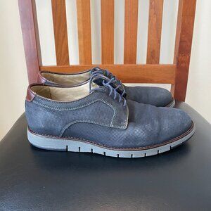 Johnston & Murphy PF50 Men's Dress Shoes Size 8.5 Navy Lace-Up
